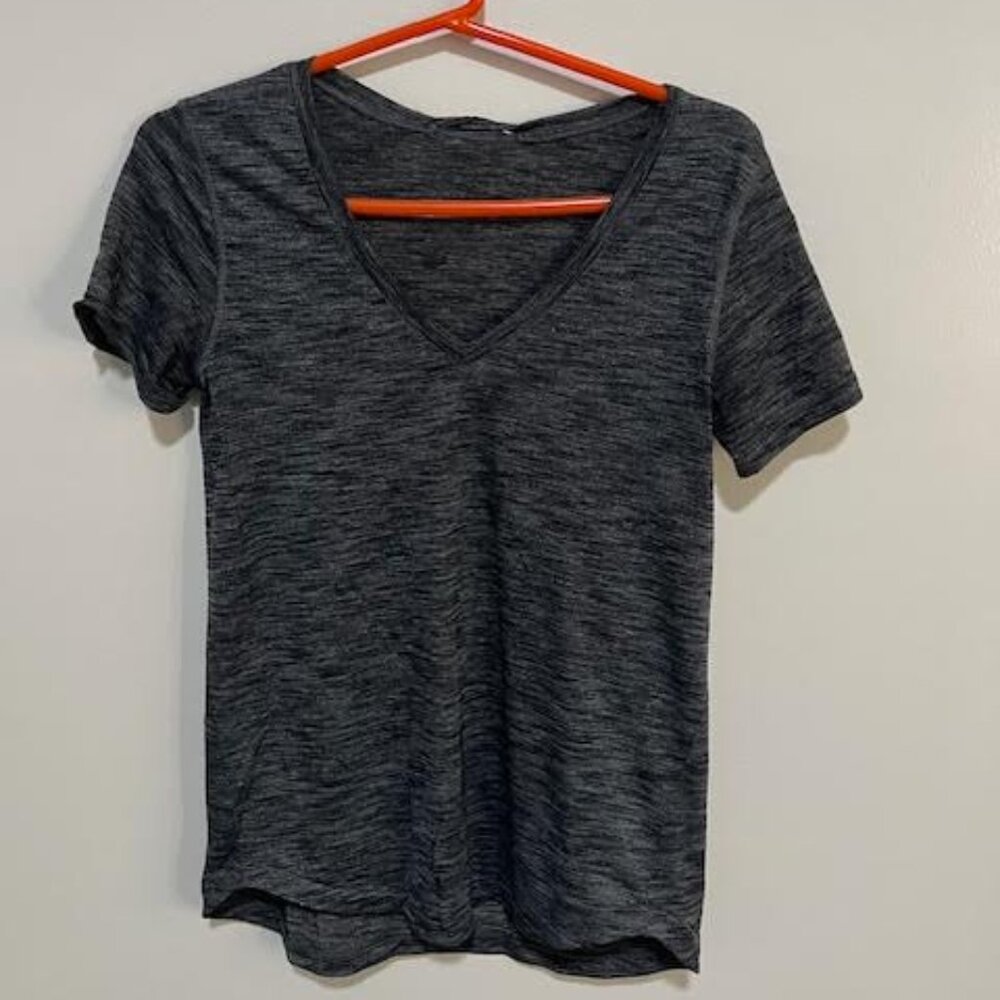 Lululemon Grey V Neck Top